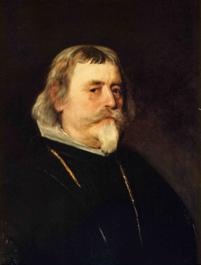 Portrait of an Old Man with a Gold Chain and Order Cross (detail) by Diego Velázquez